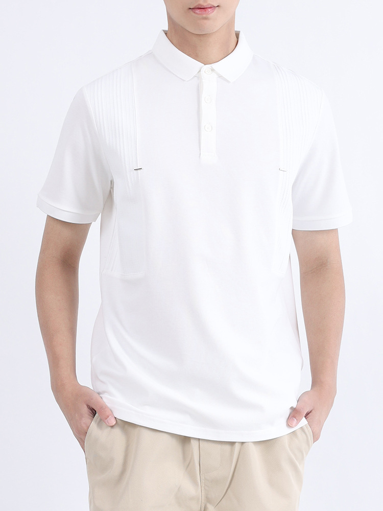 Polo Camiseta de solapa de alta gama para hombre Camiseta con cuello de negocios para hombre Camiseta de punto Paul de manga corta para hombre Camiseta para hombre