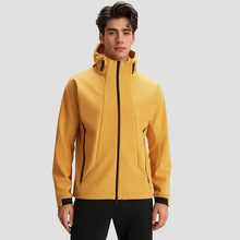 迪某特软壳衣女冲锋衣男夹克秋款防风防水登山服运动休闲连帽定制