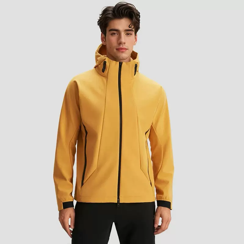 迪某特软壳衣女冲锋衣男夹克秋款防风防水登山服运动休闲连帽定制