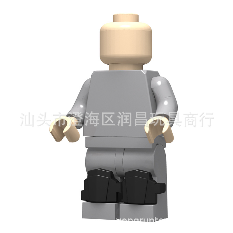 Cross-Border Small Particle Building Blocks, Military Minifigure Wearable Accessories, Knee Pads, Leggings, Knee Armor Panels, 50g