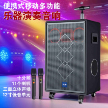 高端乐器弹唱广场舞音响功放一体机大功率多功能户外演出蓝牙音箱