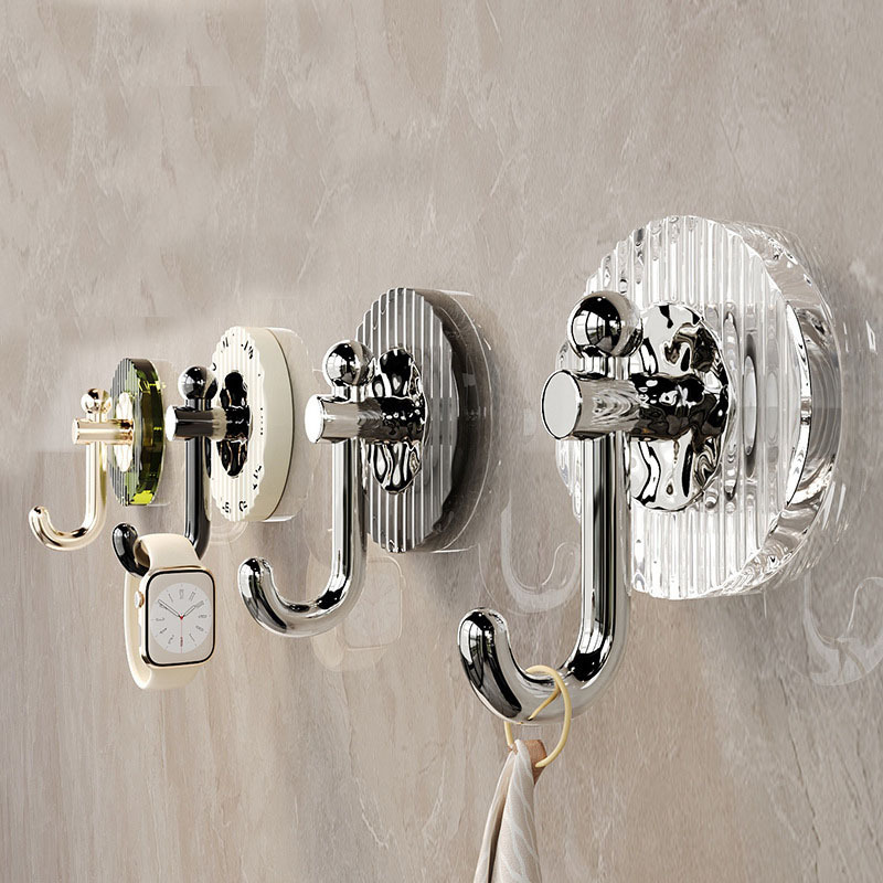 轻奢挂钩强力粘胶贴免打孔浴室粘钩帽子收纳挂勾厨房抹布挂钩吊钩