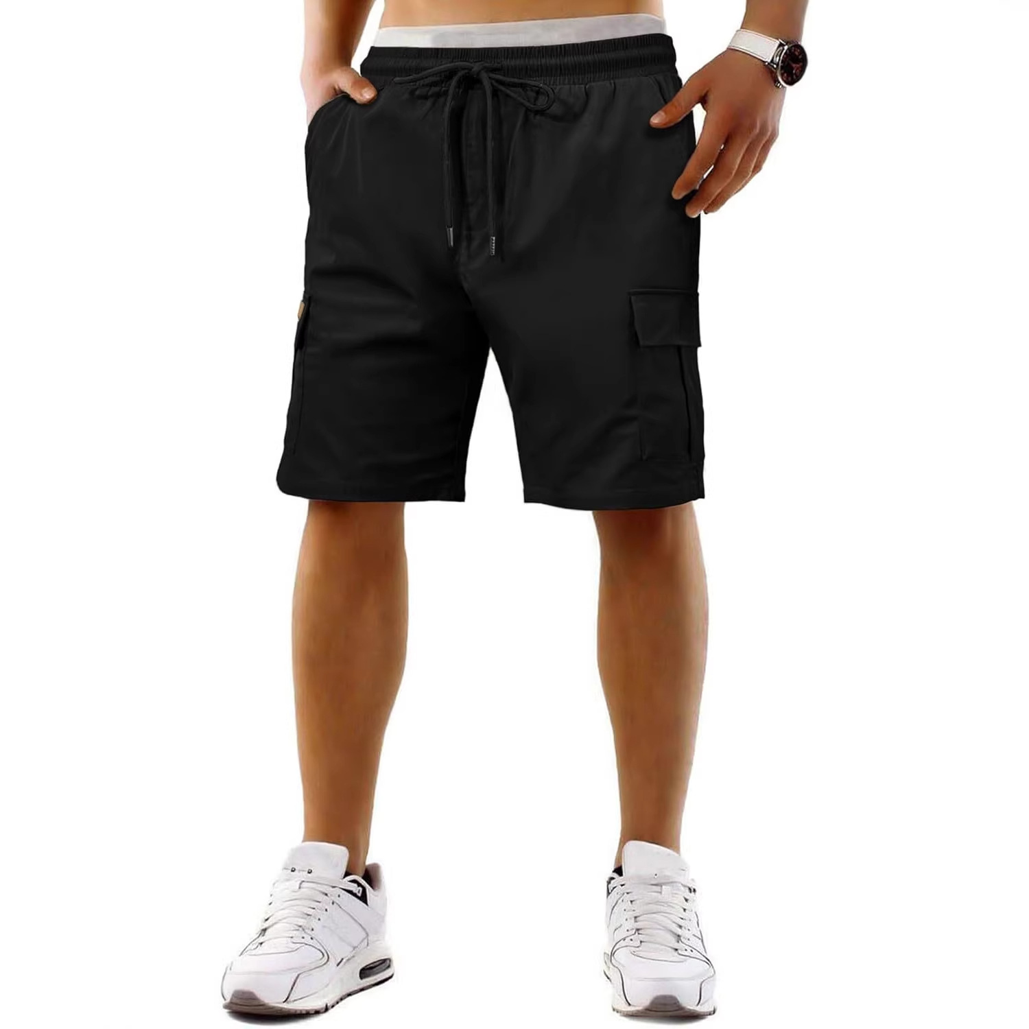 Men's Clothing Summer New Style Men's Breathable Shorts Loose Fit Multi Pocket Quick Drying Cargo Sports Pants_voghion.com