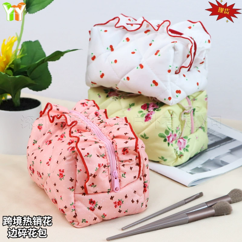Брендовая просторная косметичка, портативная органайзер bag для выхода, корейский стиль