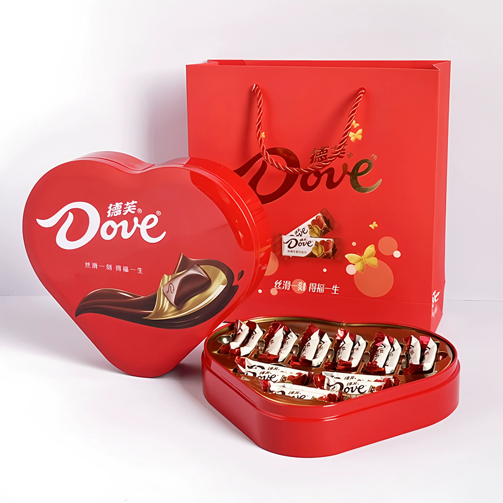 Подарочная коробка шоколада Сувенирные закуски Dove Шоколадные закуски Сувенирные закуски Шоколад Dove