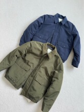 韩国哈狗秋冬男装灯芯绒翻领商务夹克棉服复古撞色巴恩风外套