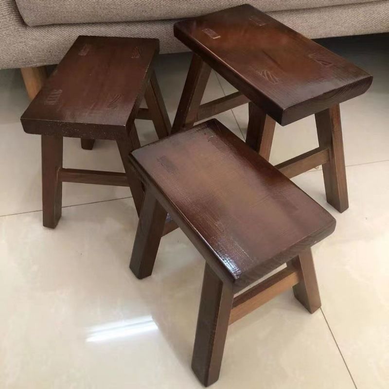 Solid Wood Stool, Small Solid Wood Stool for Home Use, Small Bench, Low Stool, Durable Living Room Stool, Grandma's Bridge Dance Performance Stool