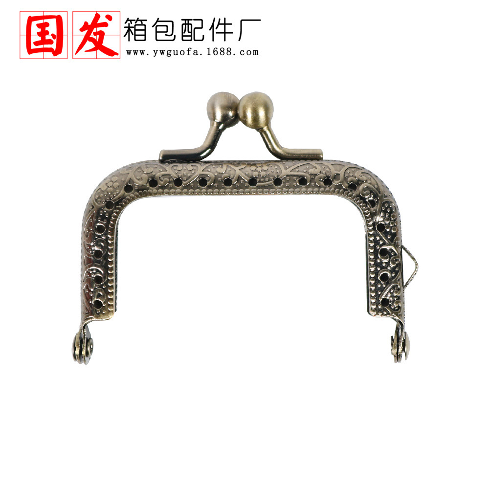 6,5 cm máquina de relieve cuadrada golpea Jinbu坑 mini oro   Fábrica directa de accesorios de maletas de China