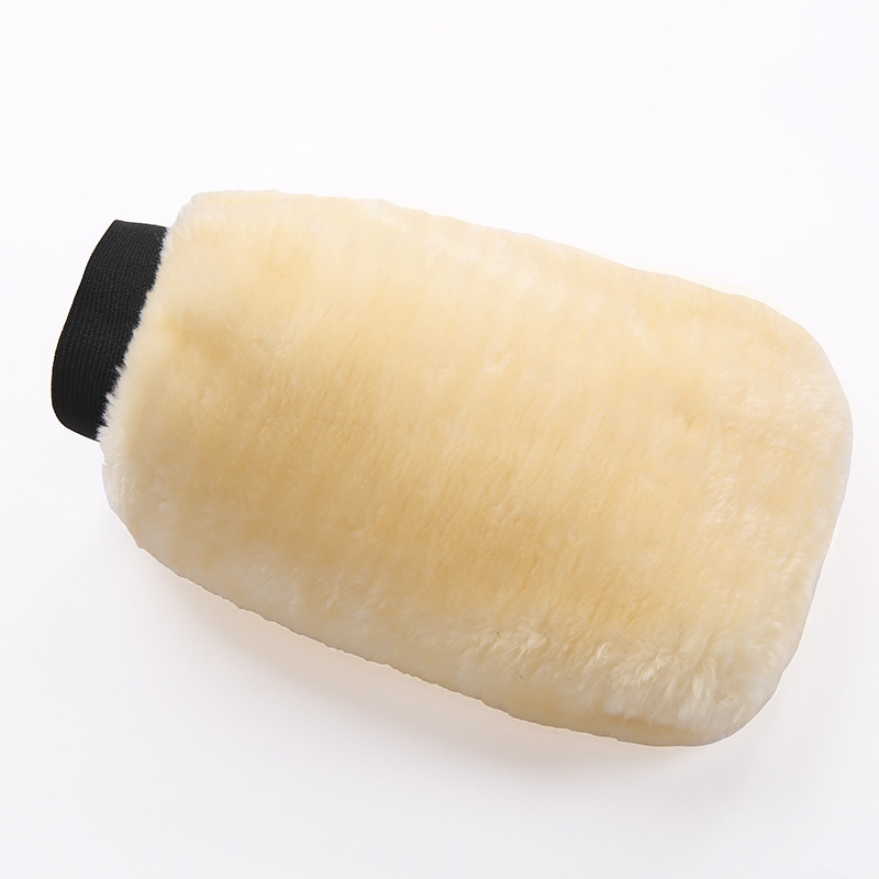 양면 모조 울 장갑 블랙