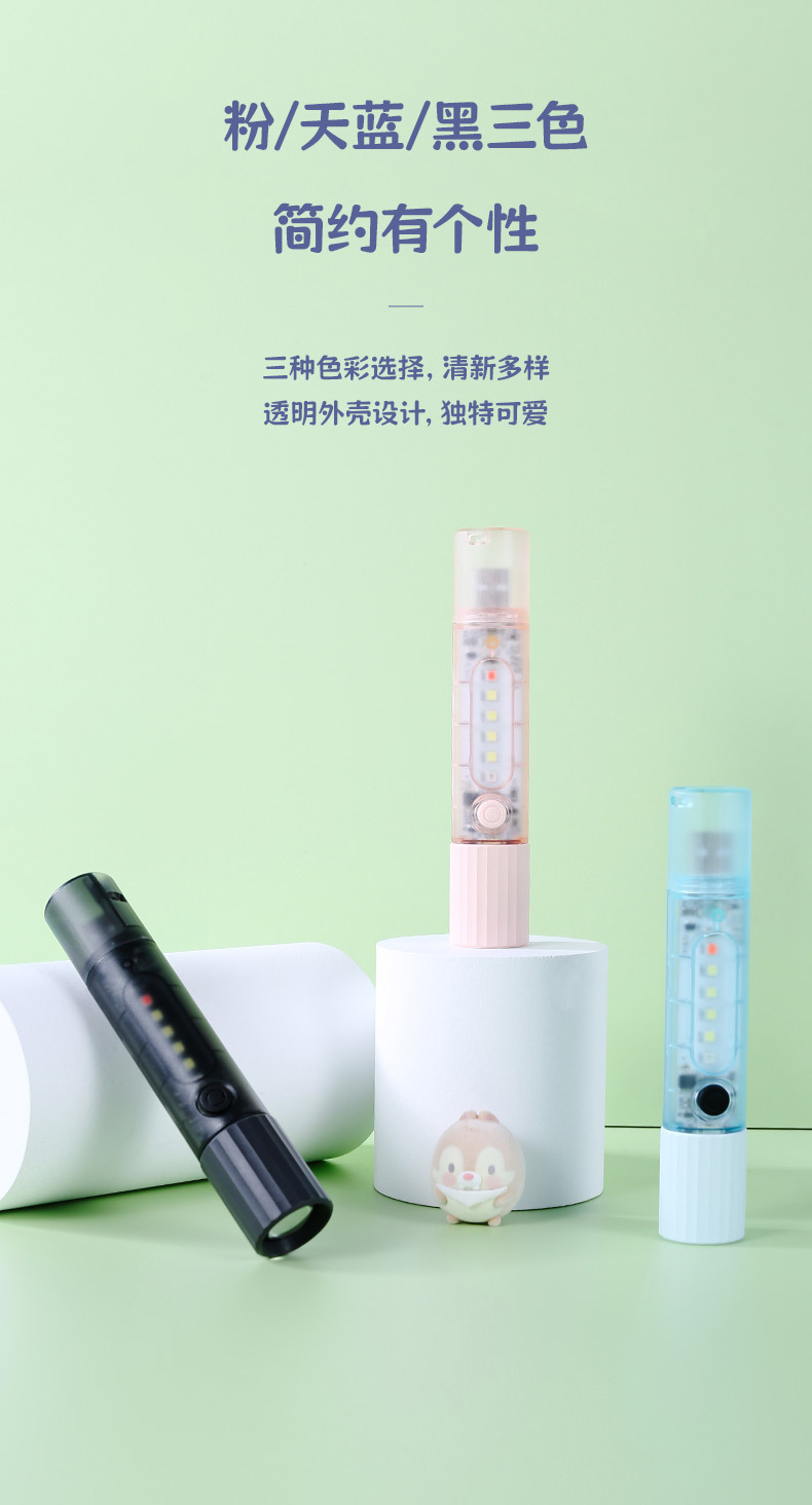 Kangming Boxed Led Flashlight for Home Use, High-Brightness, Multi-Functional, Portable, Outdoor Long-Range Emergency Flashlight Wholesale