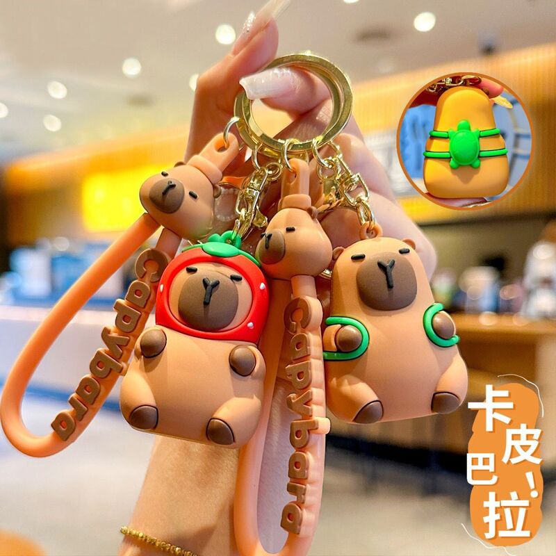Kapibala Keychain Car Pendant Gift Cartoon Small Jewelry Capybara Pendant Creative Cute Bag Hanging Gift