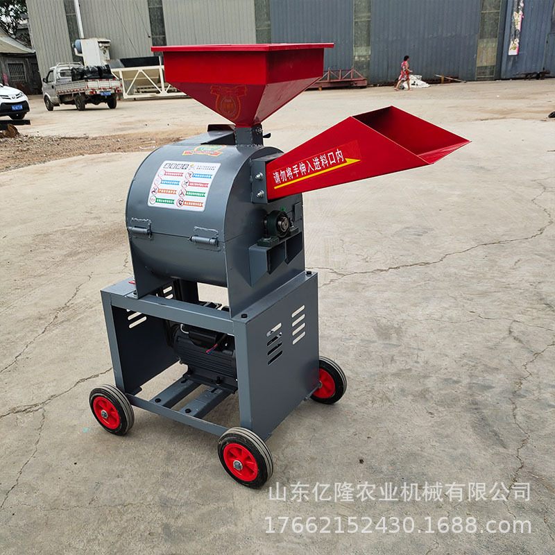 8吨青黄玉米杆粉碎机 养羊用秸秆揉丝机 干湿两用饲料铡草机