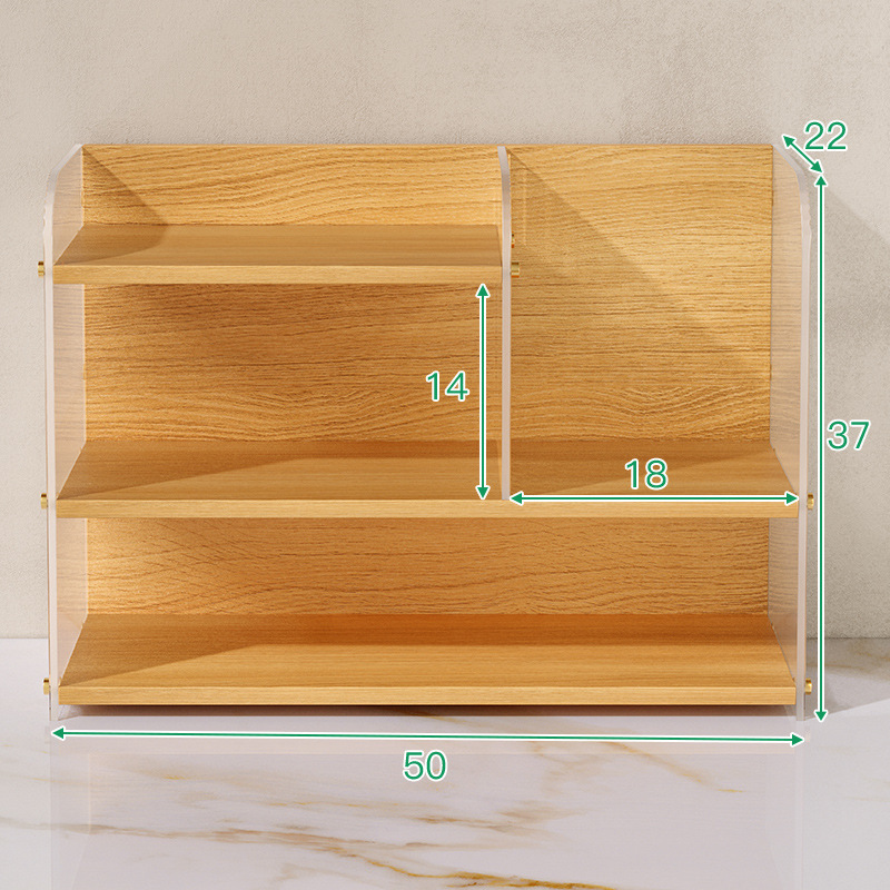 Estante de escritorio acrílico, mesa de comedor multicapa, almacenamiento, taza de café, taza de té, gabinete de té, estante para tazas de agua, soporte de exhibición