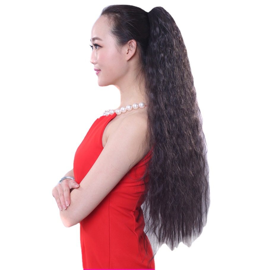 Sintētiskie mati, pagarināti, pūkaini, kukurūzas ilgviļņi, satveršanas klipsis, gara, cirtaina parūka_voghion.com