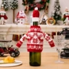 Knitted Sweater Wine Bottle Cover Red Deer Style