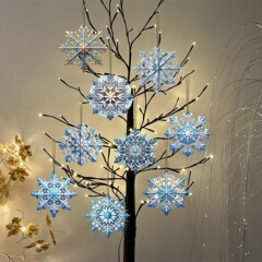 24件套圣诞节装饰品 圣诞雪花  圣诞挂件