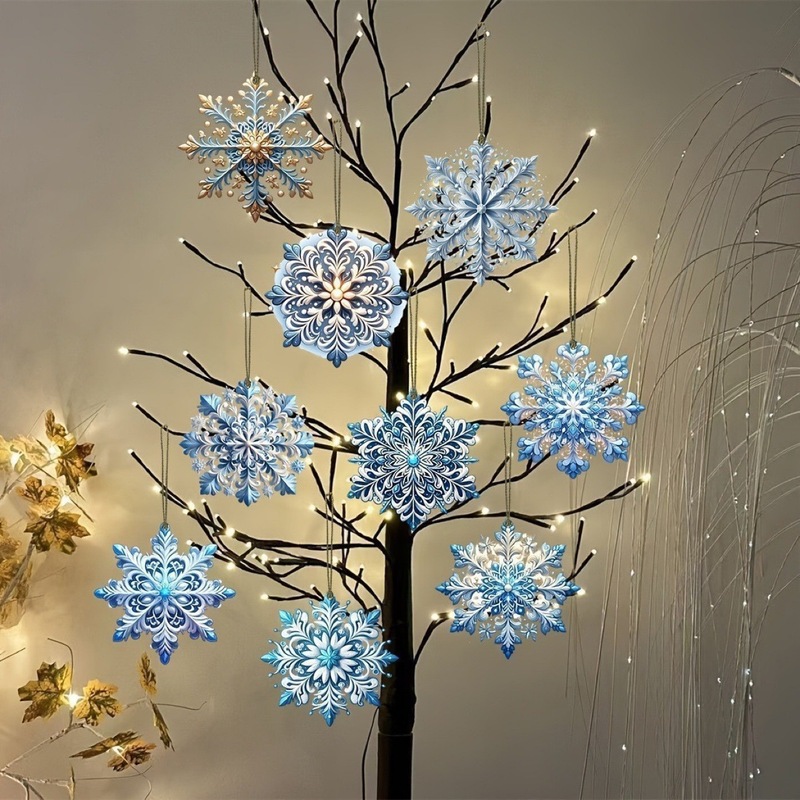 24件套圣诞节装饰品 圣诞雪花  圣诞挂件|undefined