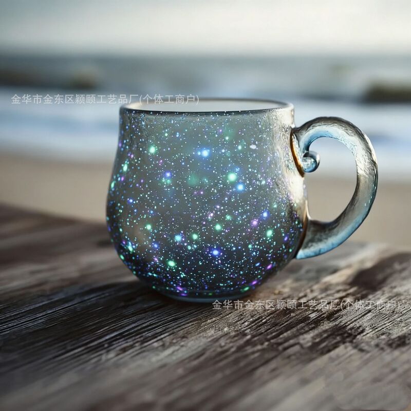 跨境新品热销Sea Wave Mug海浪马克杯咖啡杯树脂不锈钢海螺贝壳|undefined