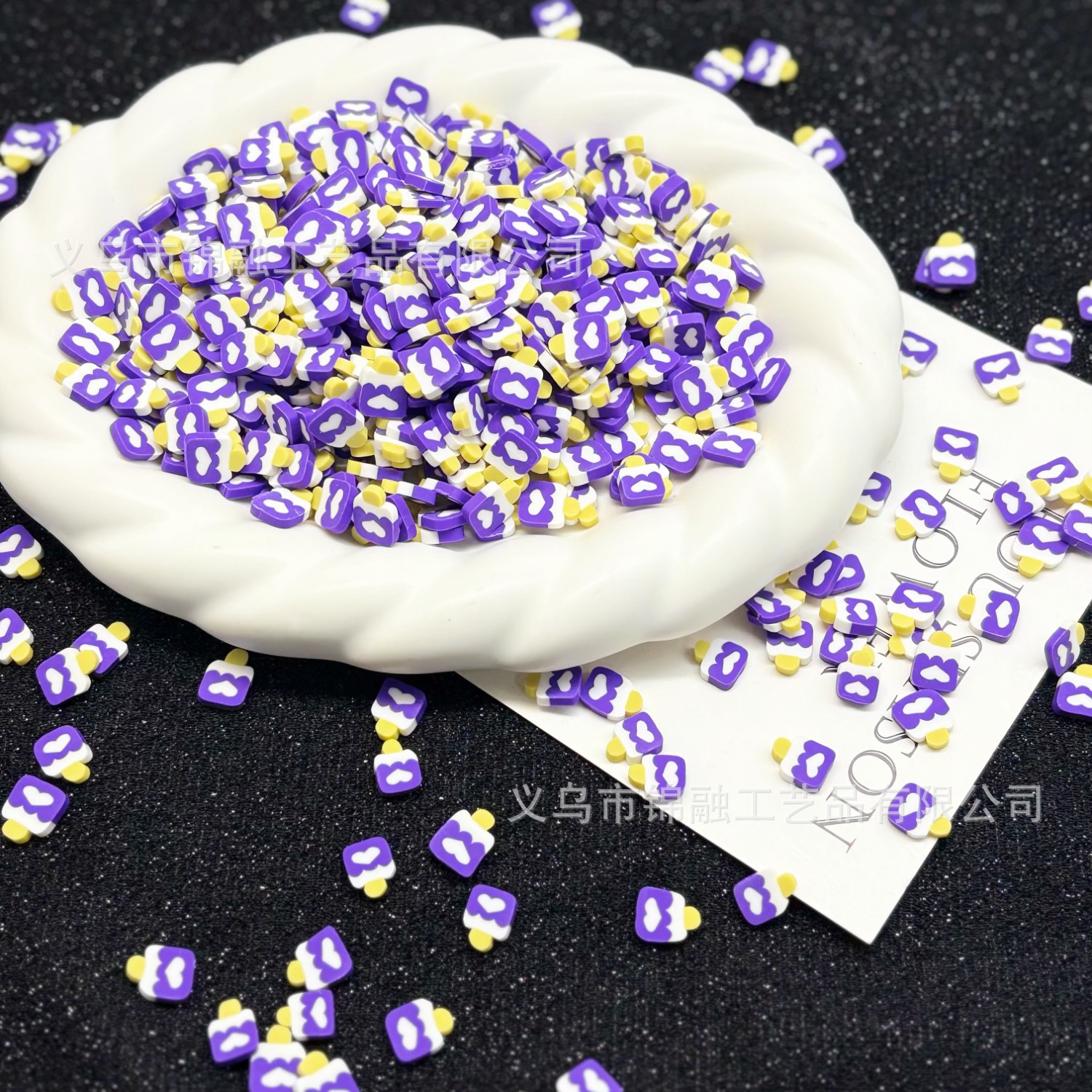 Ice cream soft clay slices