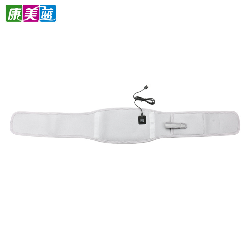 Cinturón de calefacción eléctrico, calentador de cintura eléctrico de fibra de carbono de 5V, almohadilla térmica abdominal para calentar, adecuada para hombres y mujeres, recargable por USB.