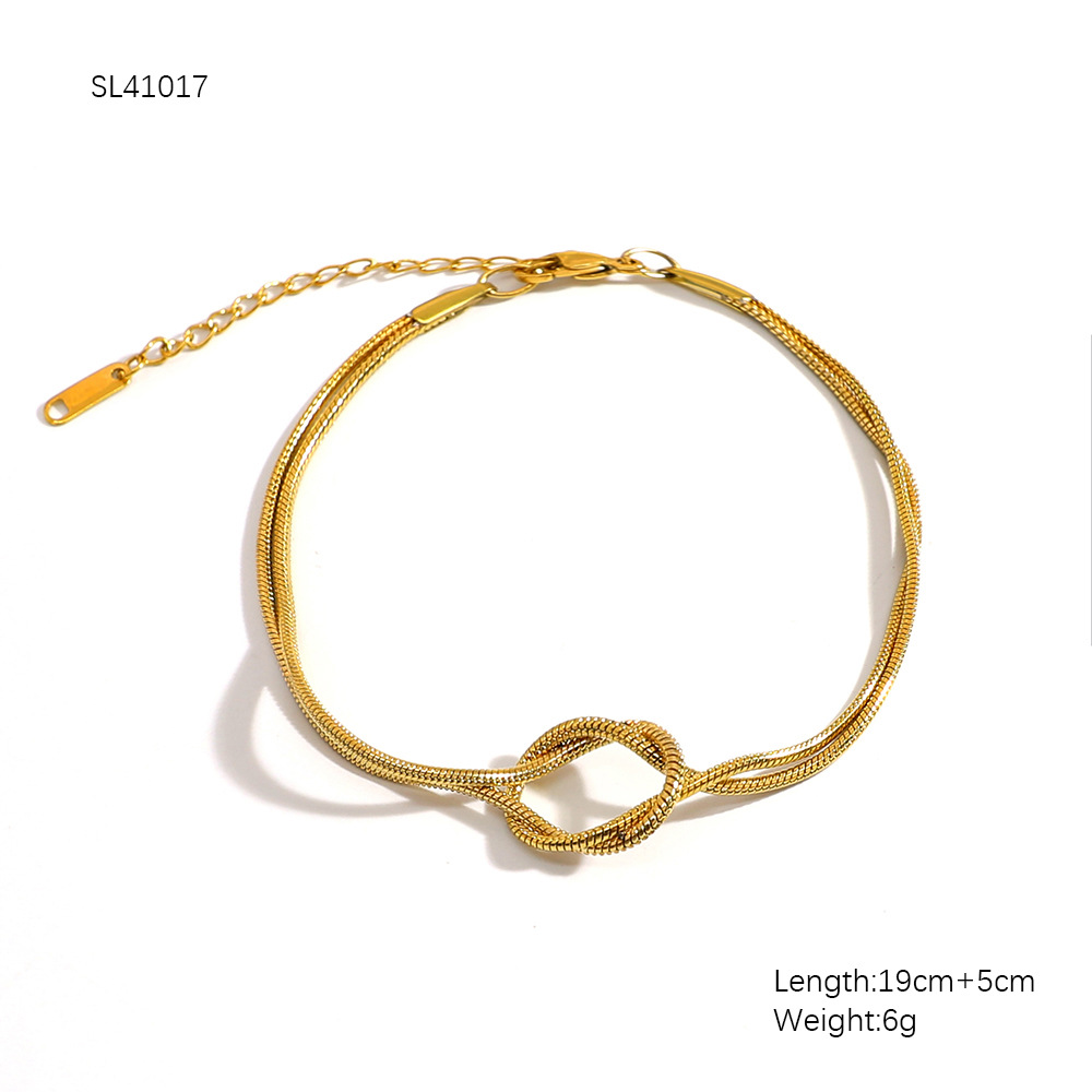 6g Weight 0.03µm-0.05µm Gold Plating Thickness PVD Coated Gold Plating Process Real Gold Plated Plating Material Bracelets Classification 304 Stainless Steel Chain Material 18K Gold Plating Color 1 Piece Quantity Holiday, Daily Occasion 304 Stainless Steel Material Geometric Pattern Women's Gender Simple Style, Classic Style Style Waterproof Non Tarnish Craft PVD Coated Real Gold Plated 18K Gold Geometric 304 Stainless Steel Simple Style Classic Style Waterproof Non Tarnish 304 Stainless Steel Bracelets 15