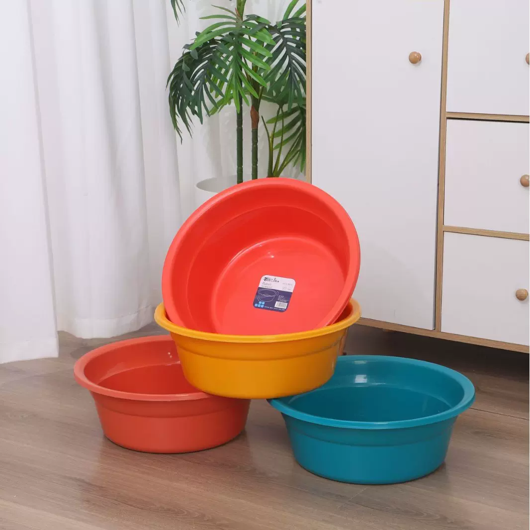 厂家批发家用塑料加厚洗脸盆 厨房洗菜洗水果盆 洗手洗脚盆洗衣盆