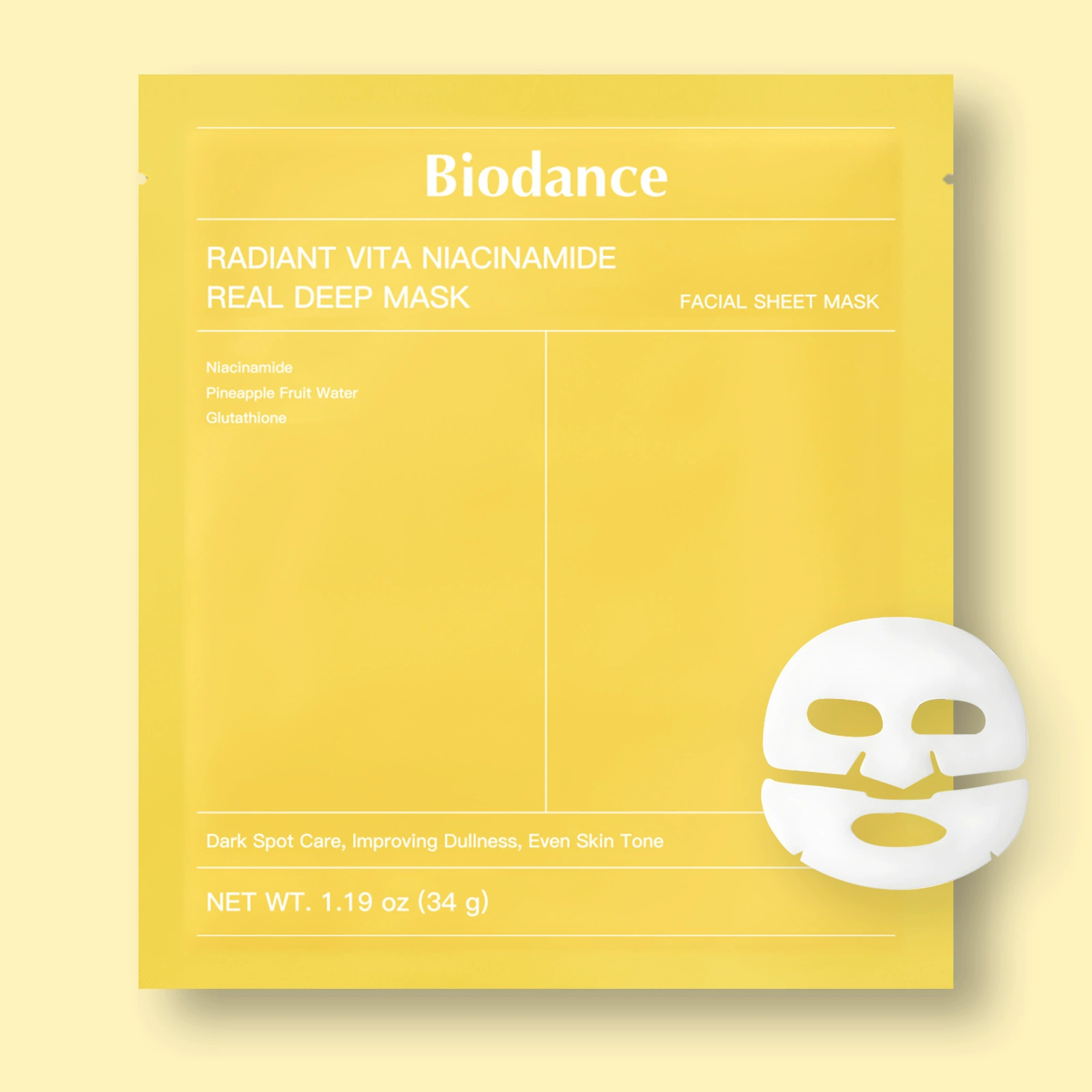 Био-коллагеновая тканевая маска для лица (Biodance) — корейская увлажняющая маска, 1 шт. или коробка 4 шт.