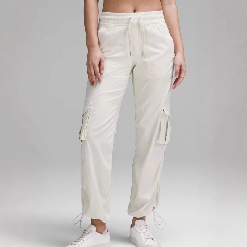 lulu Same Style Cargo Pants Dance Studio New Women's Loose Mid-waist Casual Pants Sweatpants
