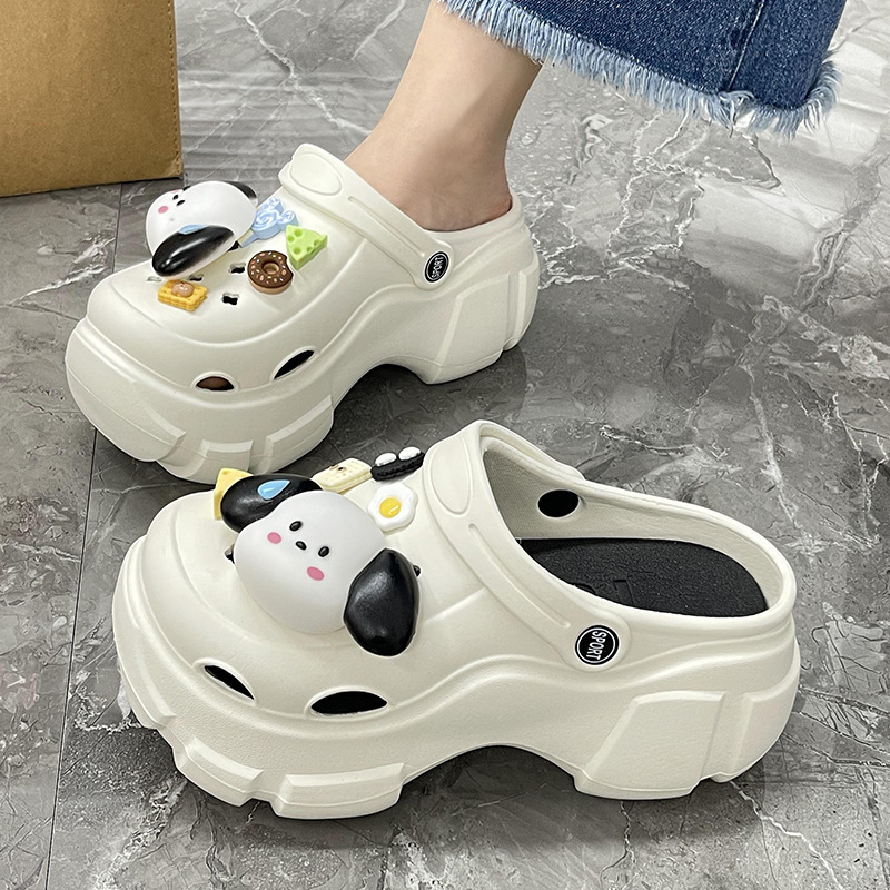 厚底洞洞鞋女款新款增高防滑时尚网红爆款沙滩凉拖鞋外穿夏季|undefined
