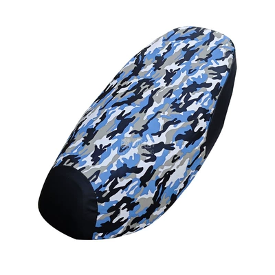 Motorcycle cushion, Sun Protection and Waterproof Seat - camouflage-blue-m-code