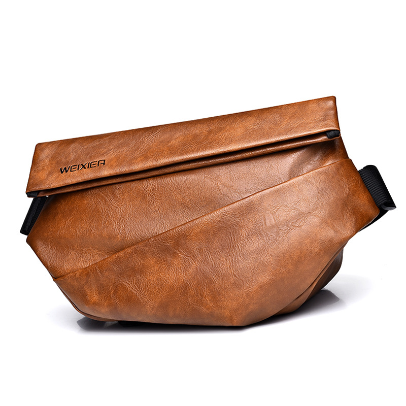 Fashion Trend Cycling Crossbody Sports Chest Body Large Capacity Commuter Shoulder Bag Men's_voghion.com