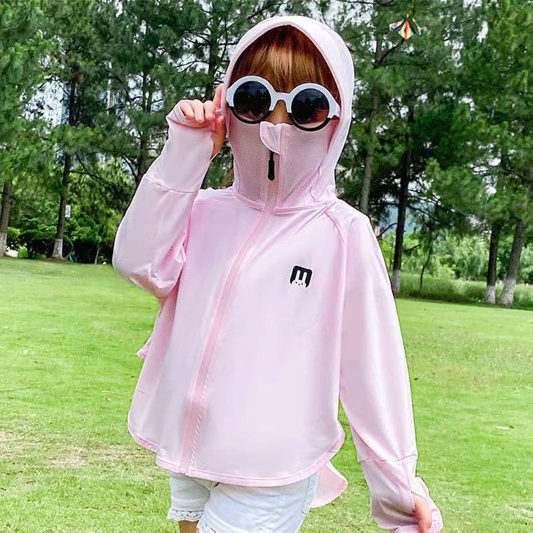 アイスシルクの薄い子供用日焼け止め服、通気性のある日焼け止め服、男の子と女の子の日焼け止め服、ベビースキン服、夏の日焼け止め服|undefined