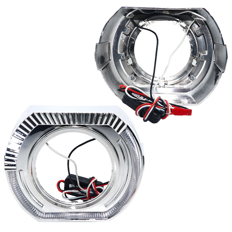 3-pulgadas de 2,5 pulgadas de modificación de la lente Ángel ojo guía de luz cubierta decorativa integrada lente LED Luz de circulación diurna