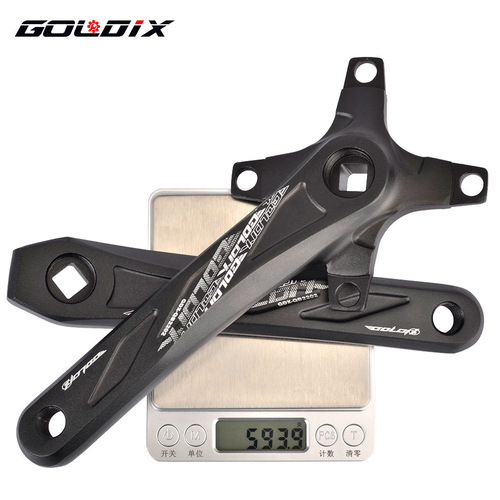 GOLDIX mountain road bicycle square hole crank 170/175mm aluminum alloy BCD104 single disc modification
