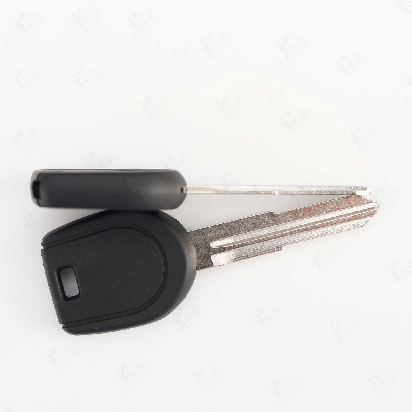 Y Mitsubishi secondary key shell, right slot, suitable for car keys with removable chip slot and rubber handle