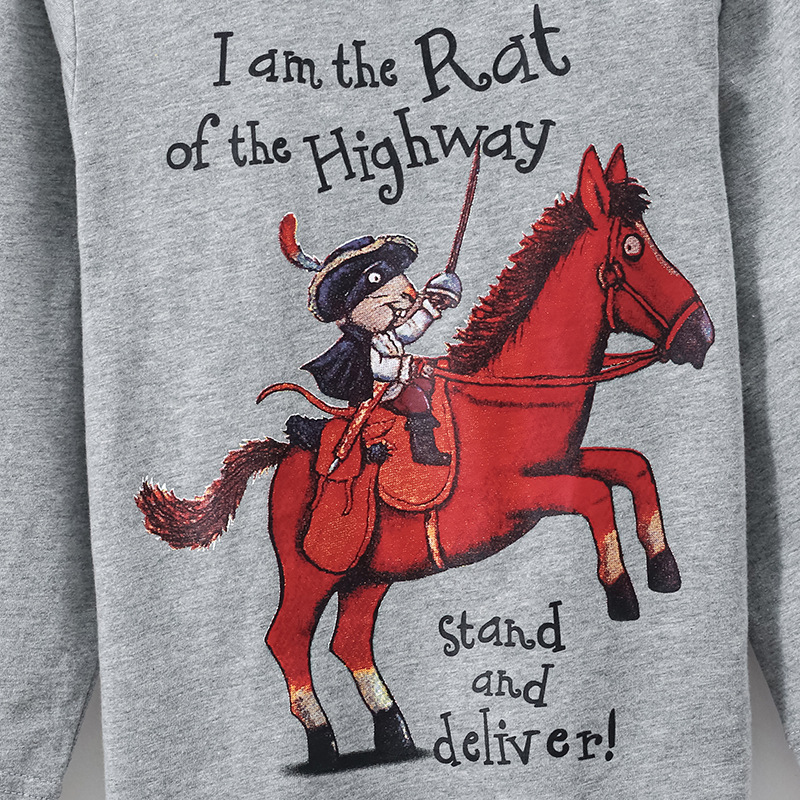 JOJOBEBE otoño nueva ropa infantil europea y americana Camiseta de algodón de manga larga de dibujos animados cuello redondo Camiseta de los niños