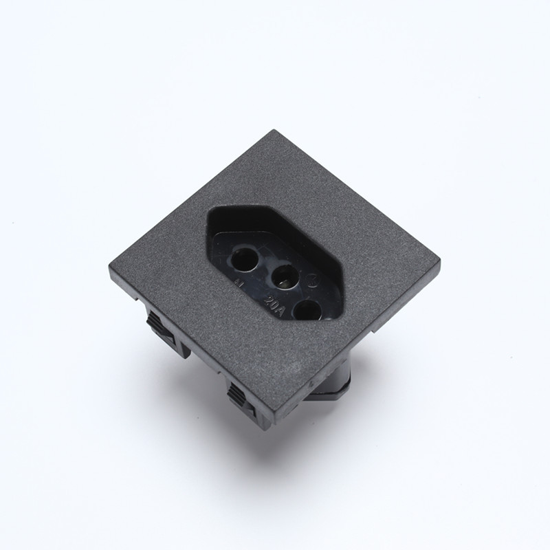 新巴西插座卡式插座SL-123欧标工业AC电源插座