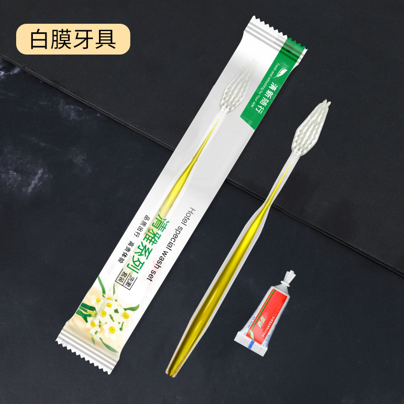 Hotel desechable cepillo de dientes al por mayor puede personalizar el fabricante de hoteles residenciales pasta de dientes peines set de artículos de higiene