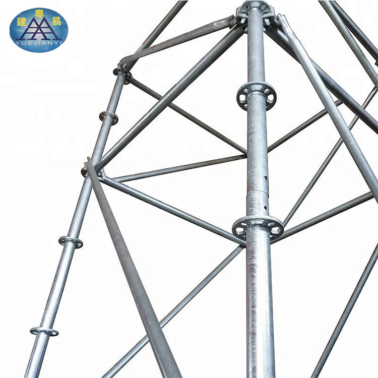 厂家专业生产 建筑施工圆盘扣脚手架镀锌钢铁脚手架