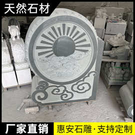 石雕门墩抱鼓石一对青石仿古做旧石狮子麒麟貔貅家用门口门鼓石墩