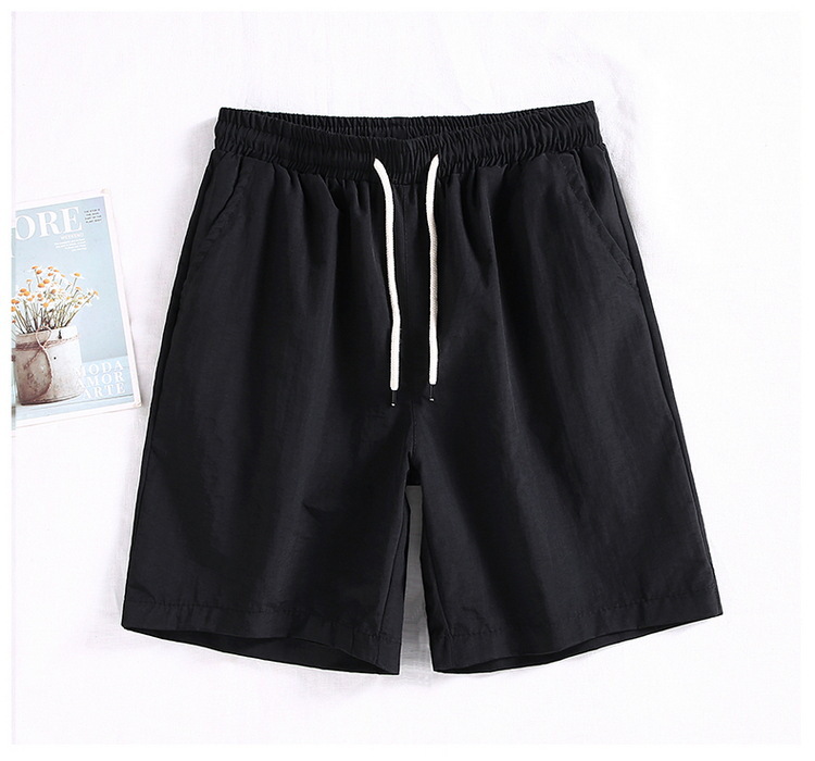 Men's Quick-dry Beach Shorts With Geometric Print Lightweight_voghion.com