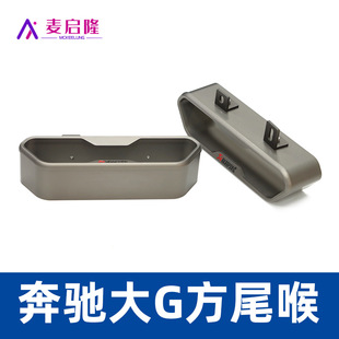 Suitable for Mercedes-Benz G-Class G350 G500 G63 modification and upgrade Tianjie AK square mouth exhaust pipe tail throat decorative mouth