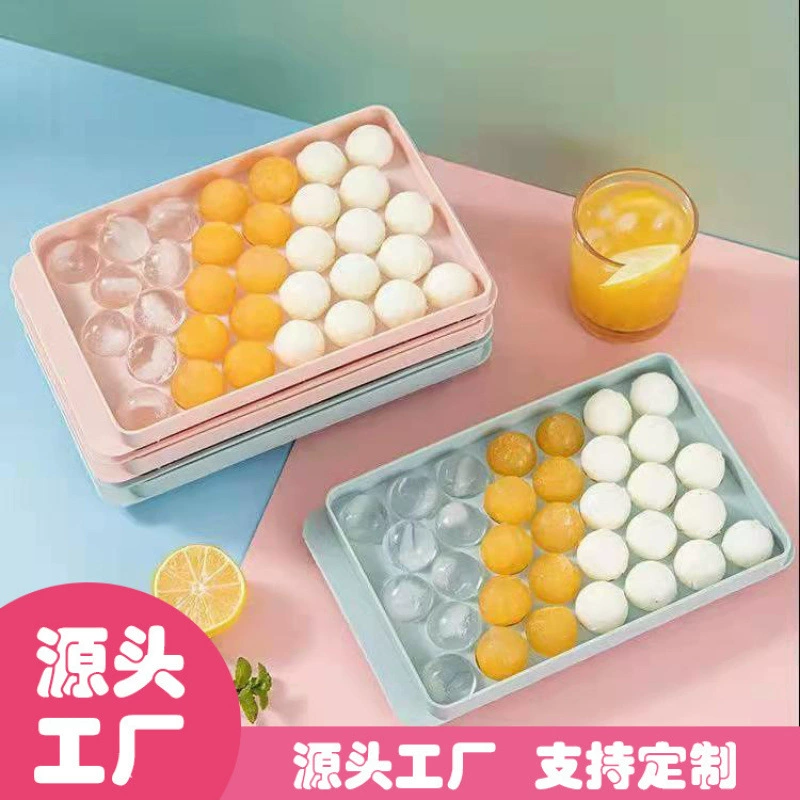 Домашнее производство хоккейной ледяной сетки Пищевой материал прессование круглой формы для кубиков льда Летняя горячая коробка для льда