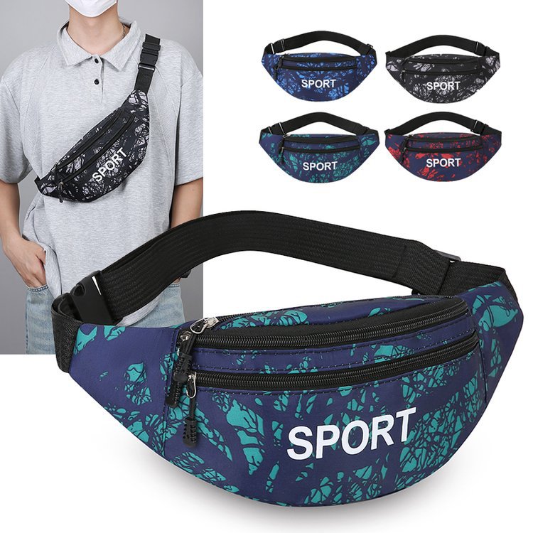 腰包男2025新款胸包女干活工地手机斜挎两用学生运动骑行大容量