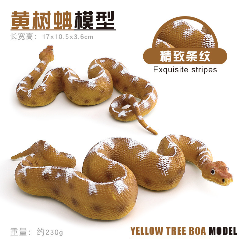 Reptiles de simulación Sksk serpiente pitón modelo de niños cognición oro gigante pitón decoración juguetes