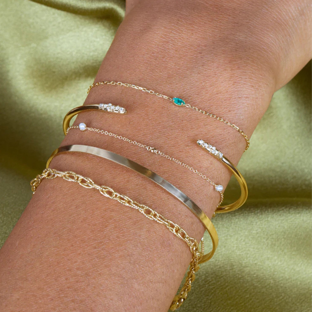 4g Weight Zircon Inlay Material Bracelets Classification 925 sterling silver Chain Material 1 Piece Quantity Daily Occasion 925 Sterling Silver Material Geometric Pattern Women's Gender Inlay Design Simple Style, Shiny Style 925 Sterling Silver Bracelets Simple Style Shiny 1