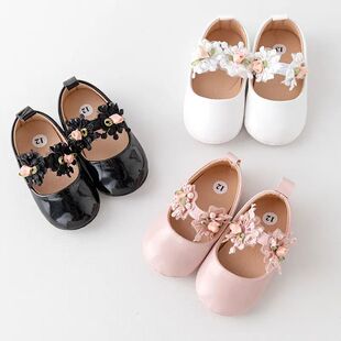Baby Girl Shoes High Quality PU and TPR Anti-slip Sole Beaut