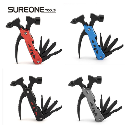 Factory Supply New Multi-Function Life Hammer Portable Car Survival Tool Camping Tool Hammer Safety Hammer