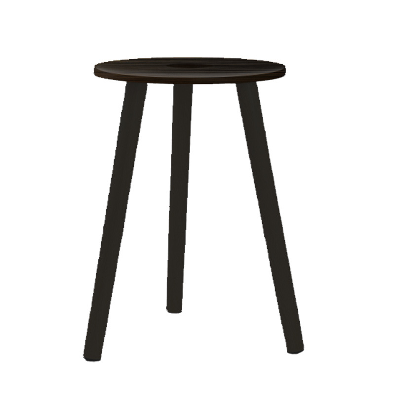 Mesa de apoio de madeira preta