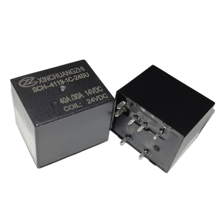 信创智汽车继电器SCH-4119-1C-24SU 40A一组转换型 DC24V继电器